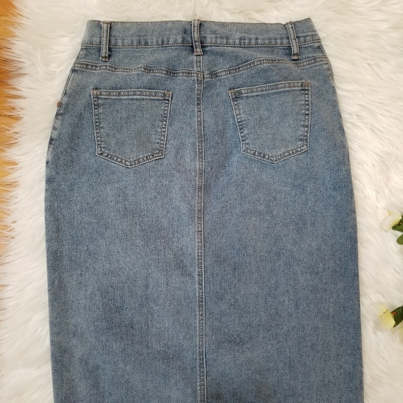 SÍNCERELYS JULES Classic Blue Denim Stretch Skirt SIZE 9/28 - Picture 8 of 13